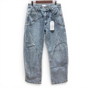 NWT Saige Denim Barrel Leg Jeans Women Size 9 Modern Chic Casual Festival City